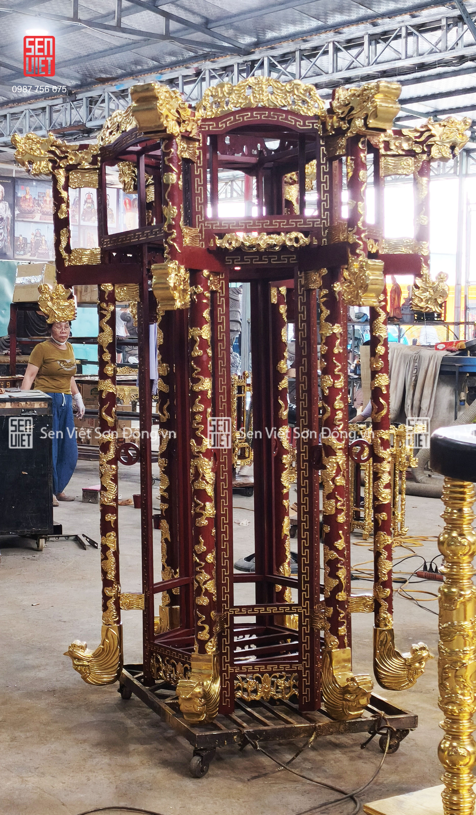 Đèn lồng lục giác 02 ( size to)